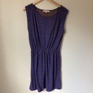 LOFT chevron sleeveless dress